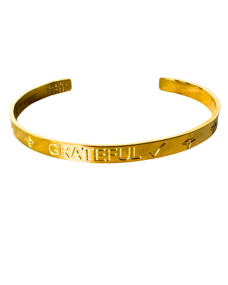 NEW VALENCIA KEY GRATEFUL✔️ Adjustable Cuff Bracelet