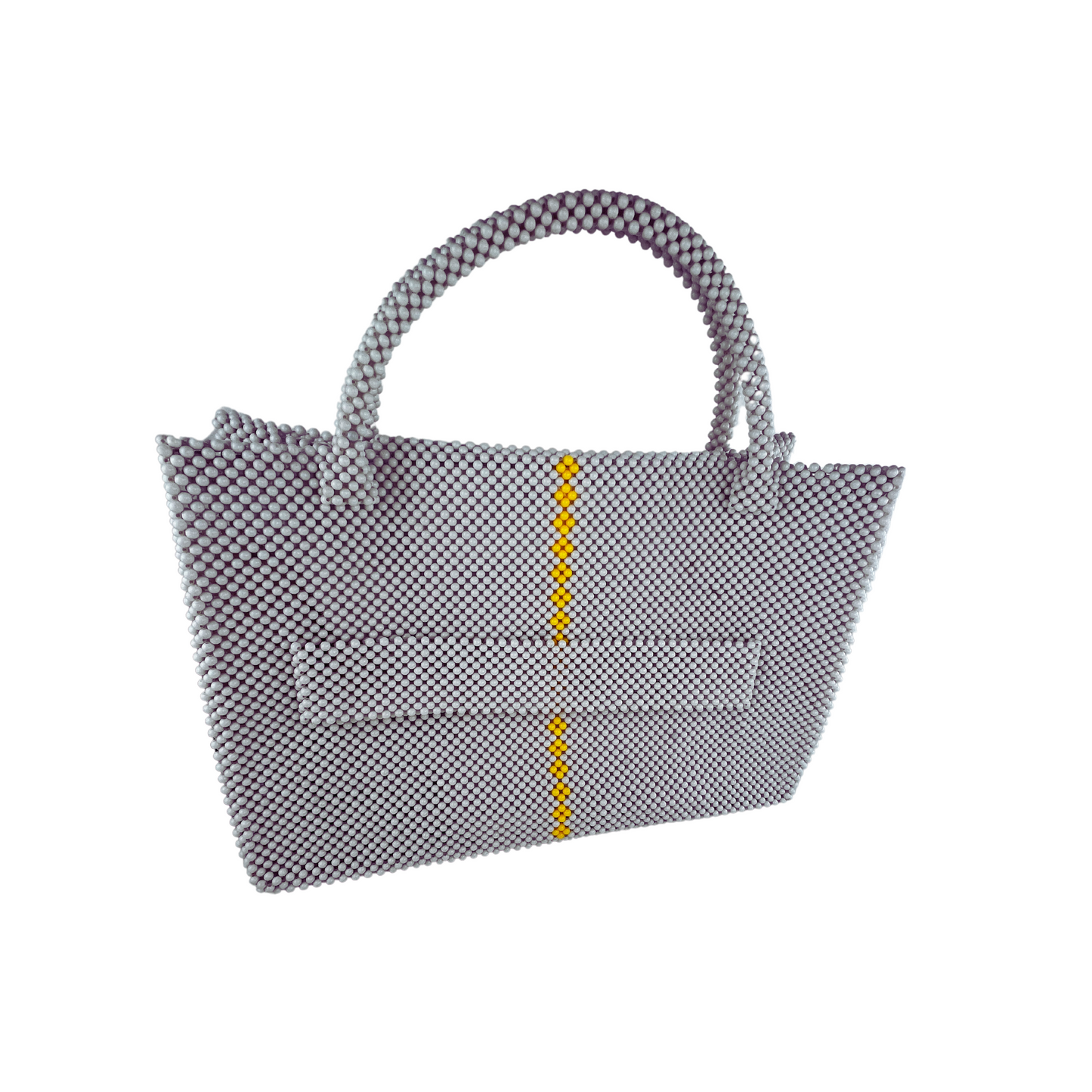 VALENCIA KEY AMBITION Large Structured Royal White Tote