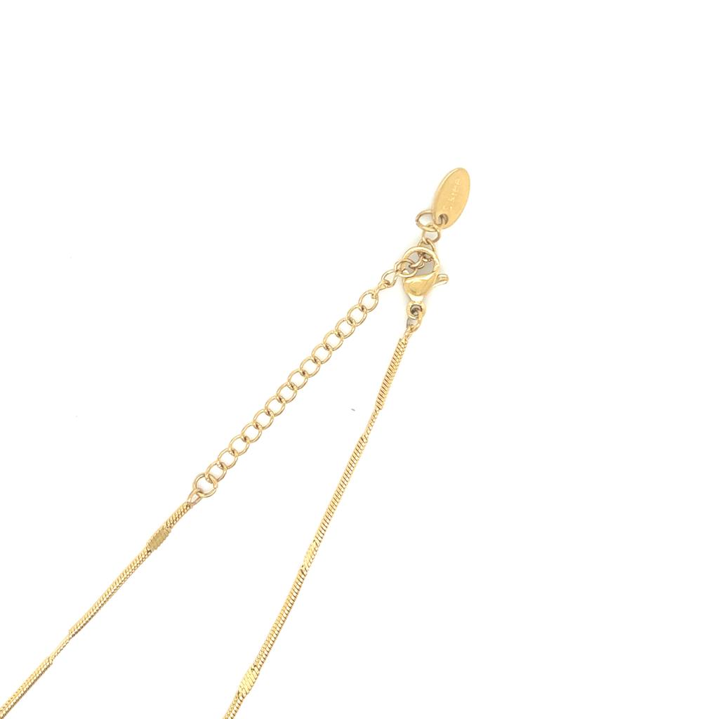 WORTHY Butterfly Necklace Gold Tone