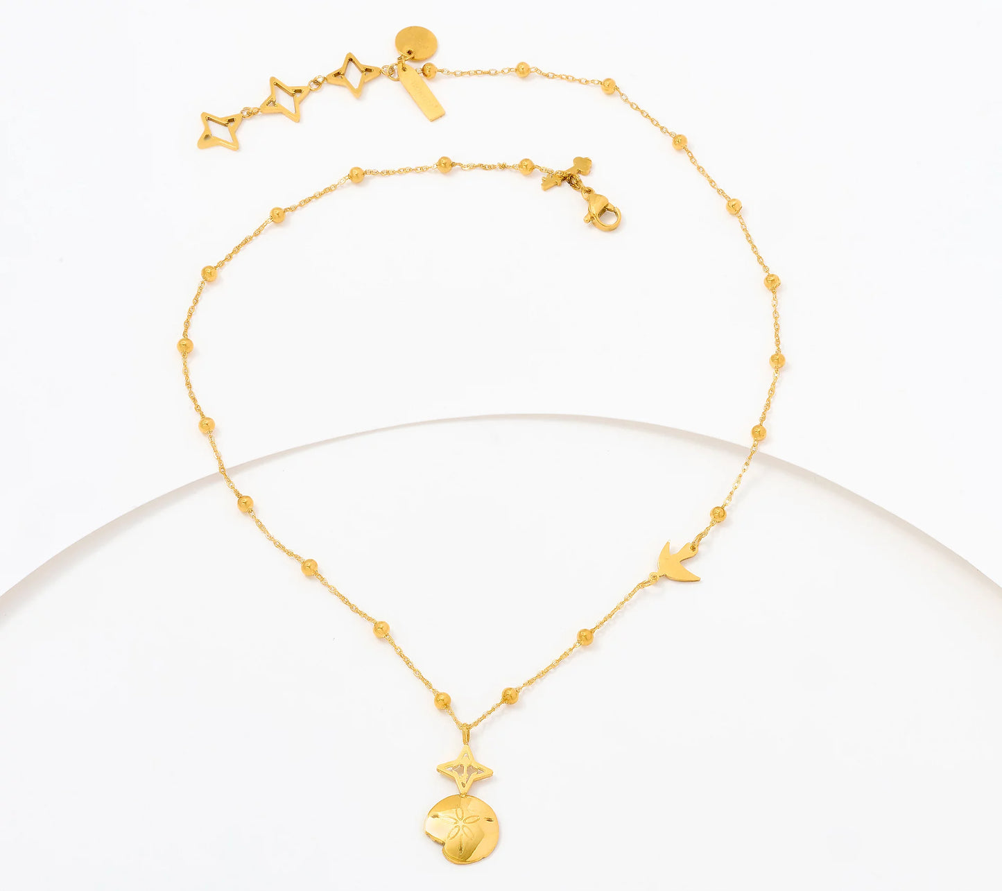 VALENCIA KEY x Kerstin Lindquist Sand Dollar Charm Necklace