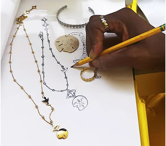 VALENCIA KEY x Kerstin Lindquist Sand Dollar Charm Necklace