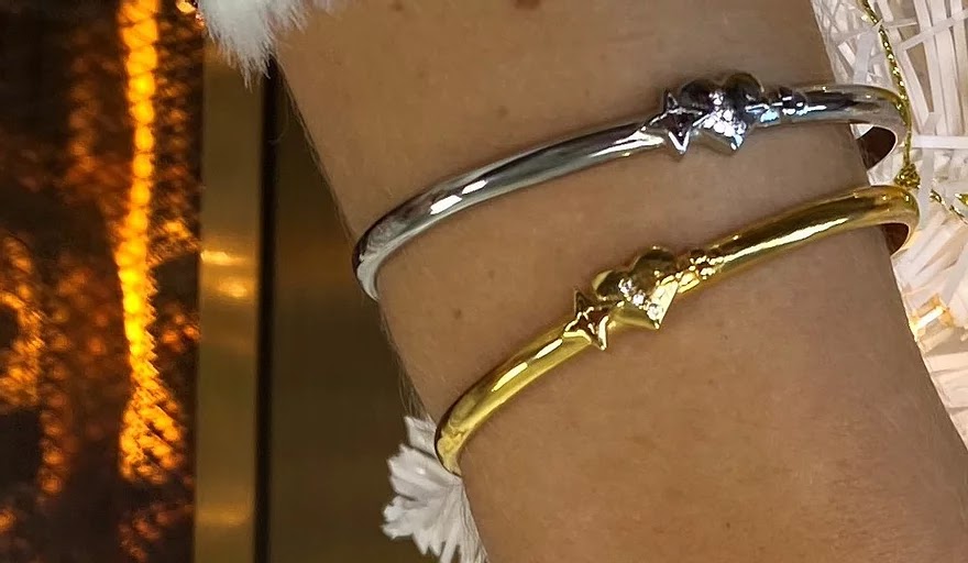 Key To My Heart Light Of My Life Bracelet Gold Tone(for small wrist)