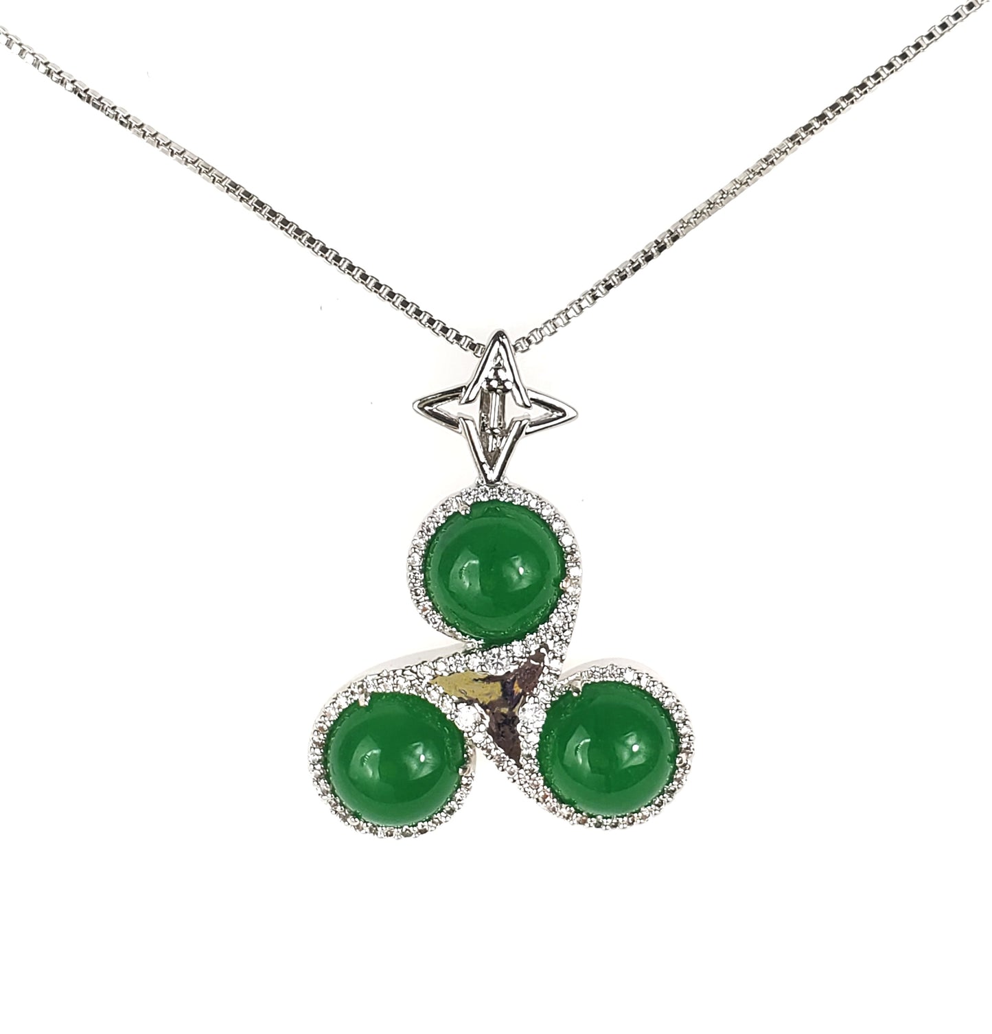 VALENCIA KEY Synergy Necklace Malaysian Jade Stone