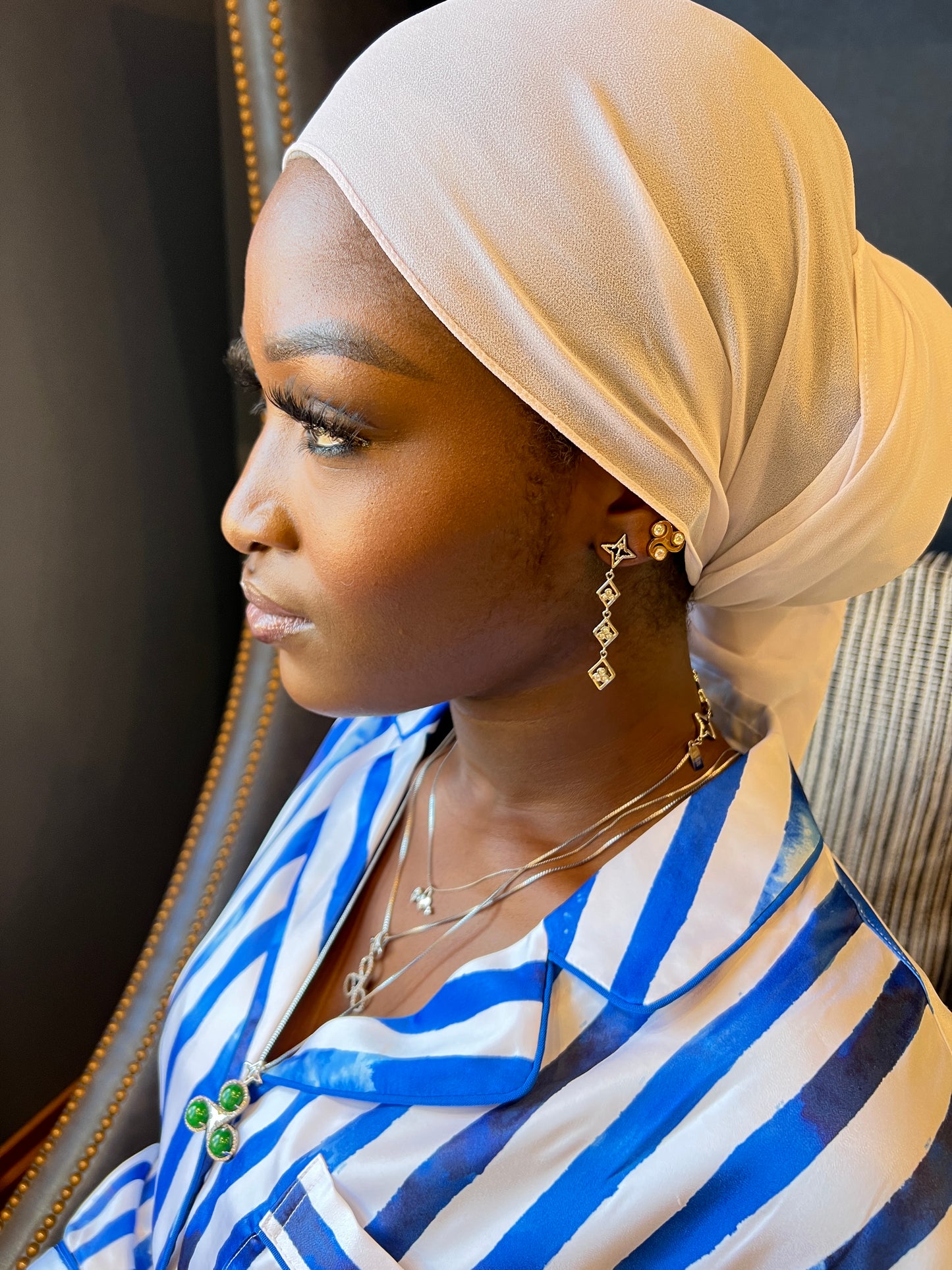 Divine Right Earrings Silver Tone
