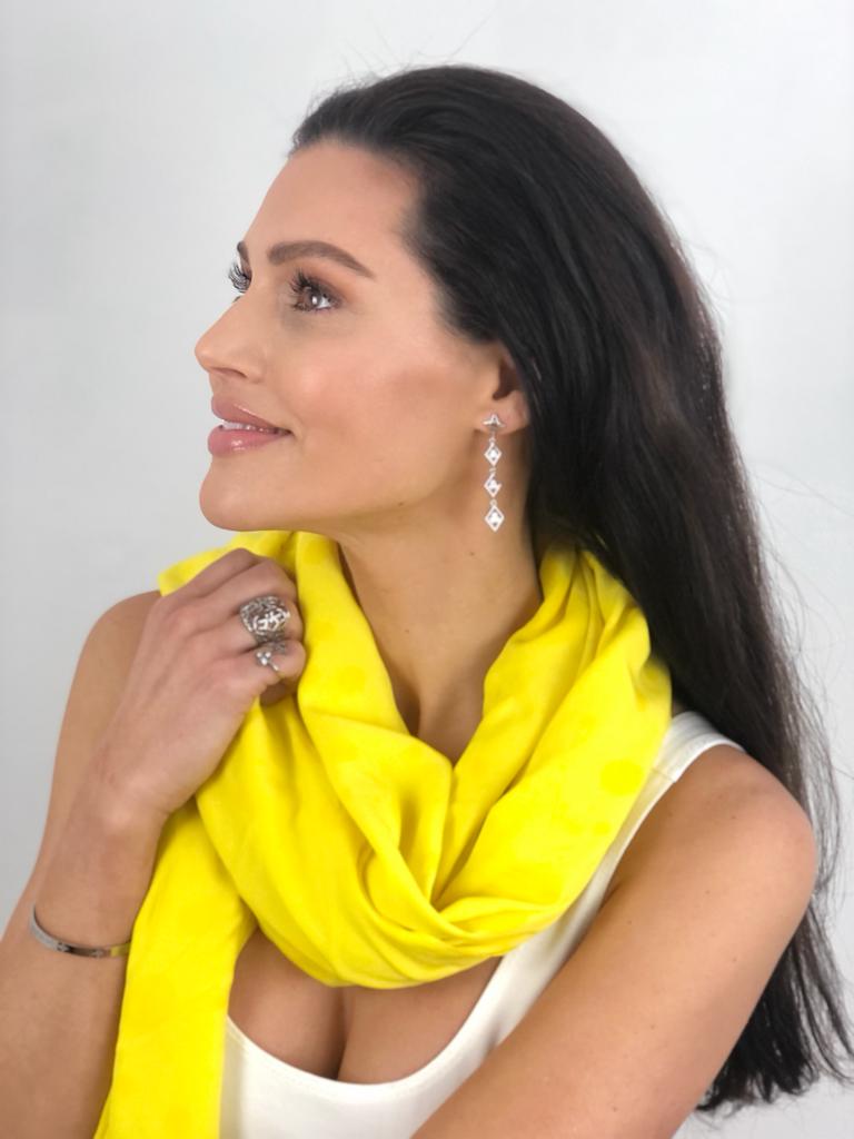 Divine Right Earrings Silver Tone