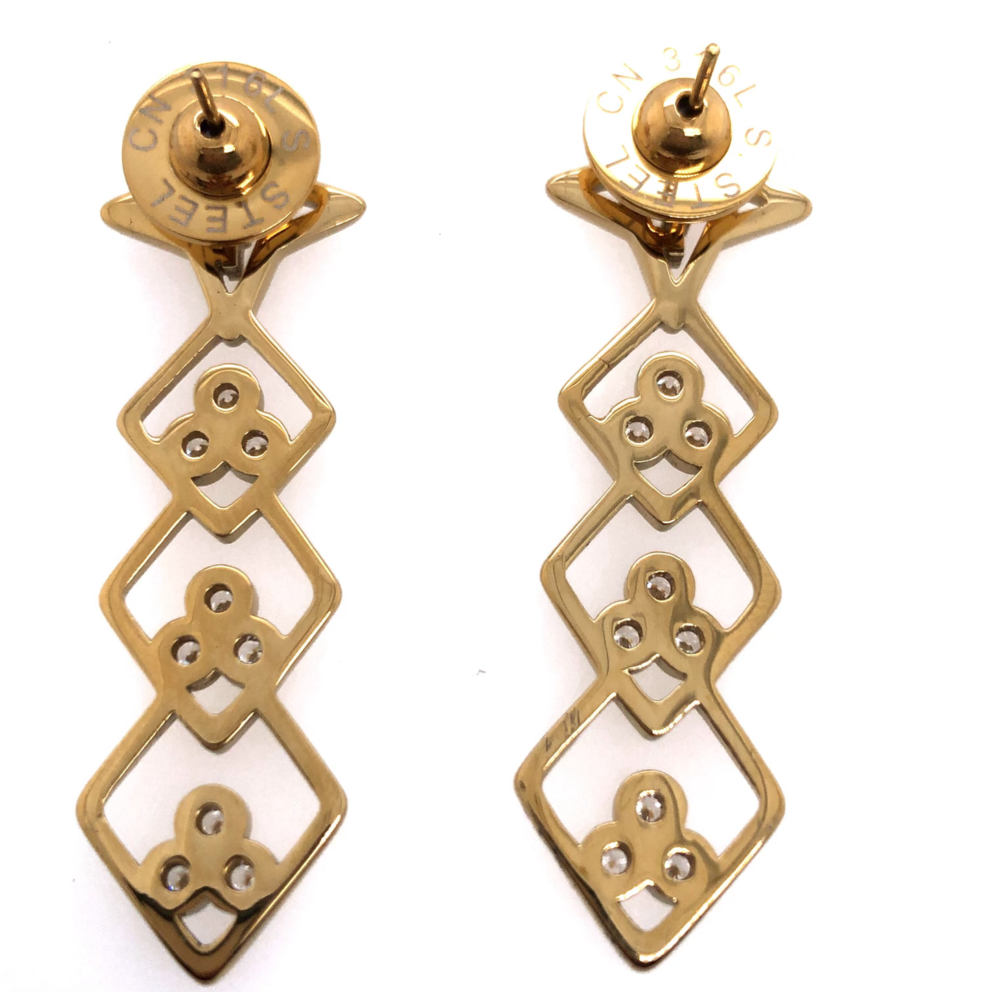 VALENCIA KEY Dream Drop Earrings Gold Tone