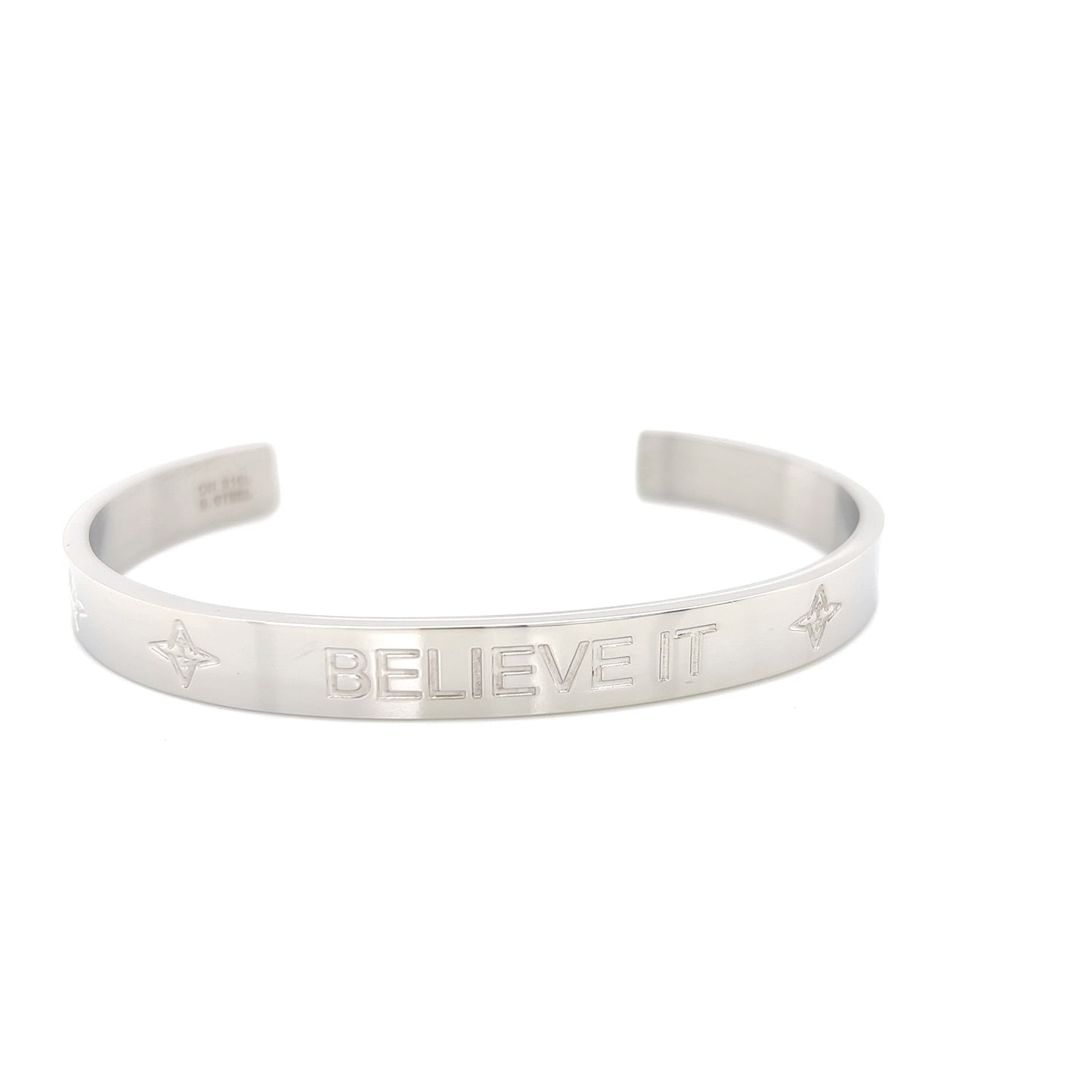 VALENCIA KEY MEN'S BELIEVE IT Large Cuff Bracelet