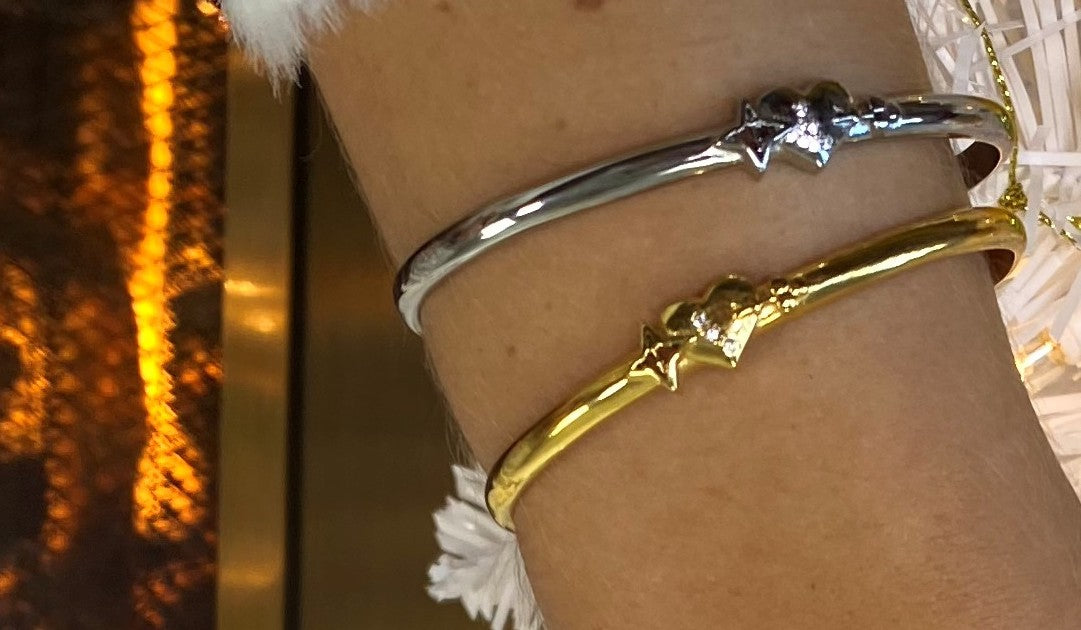 Key to my Heart Light of My Life Bracelet Silver Tone (for small wrist)