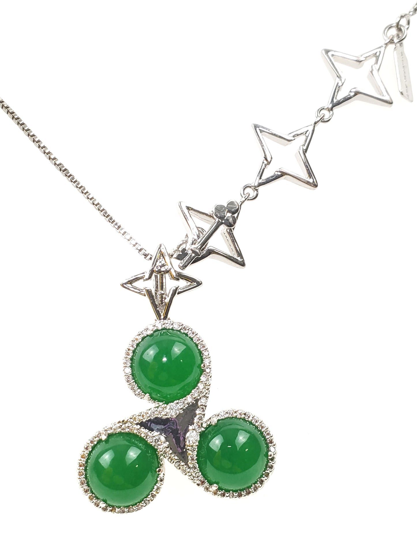 VALENCIA KEY Synergy Necklace Malaysian Jade Stone