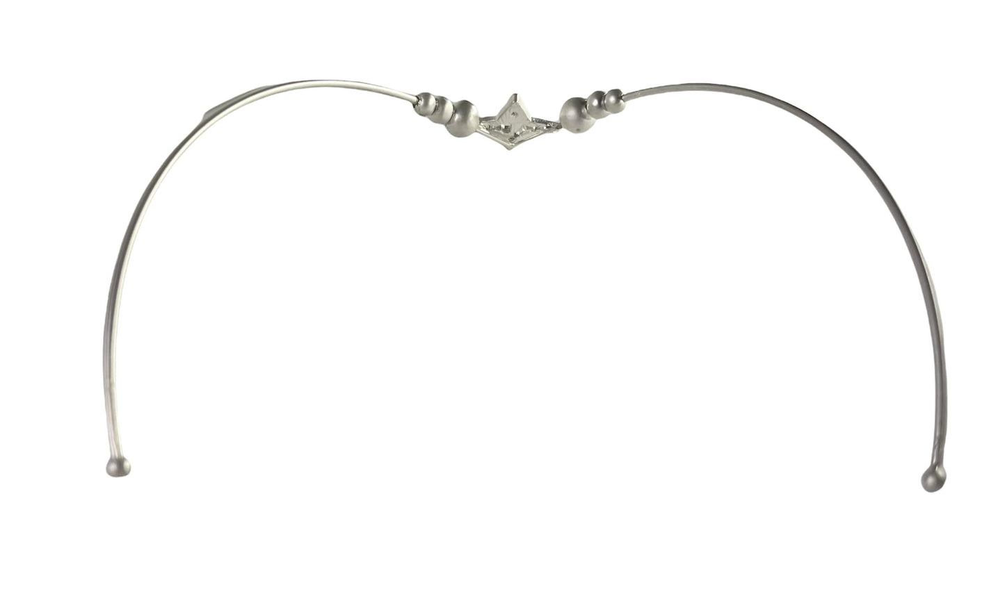VALENCIA KEY Halo of Light Matte Silver Tone