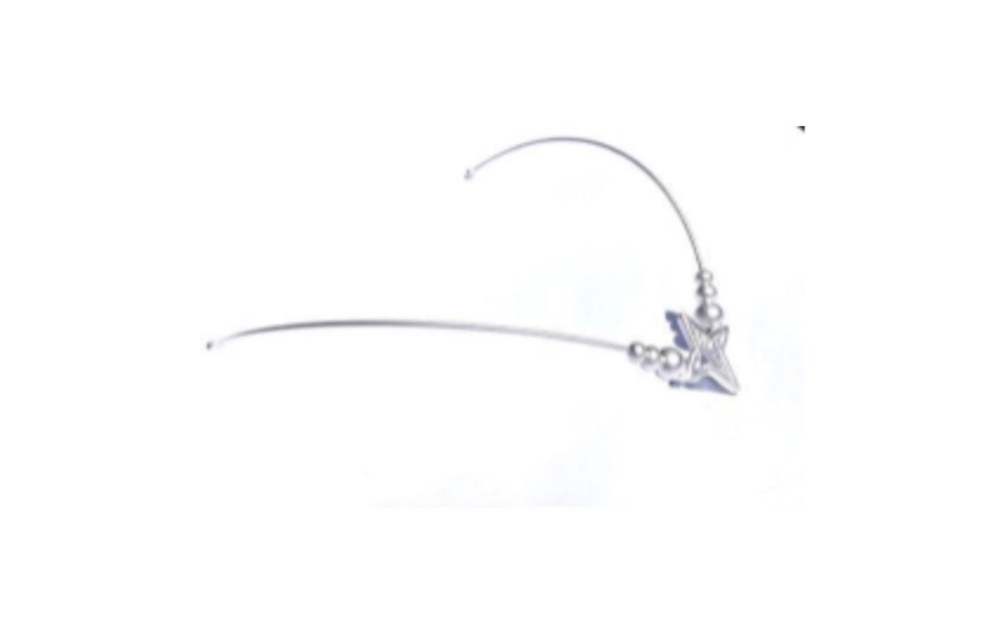 VALENCIA KEY Halo of Light Matte Silver Tone
