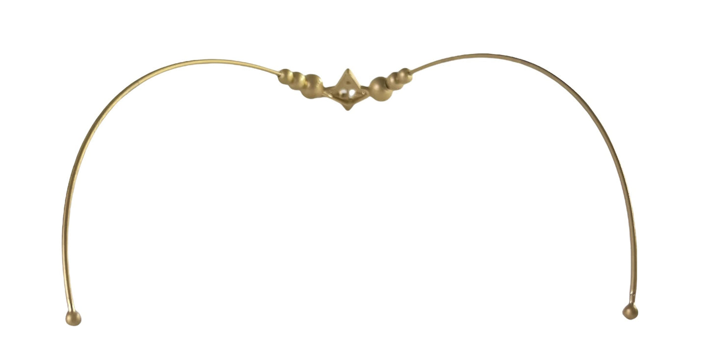VALENCIA KEY Halo of Light Matte Gold Tone