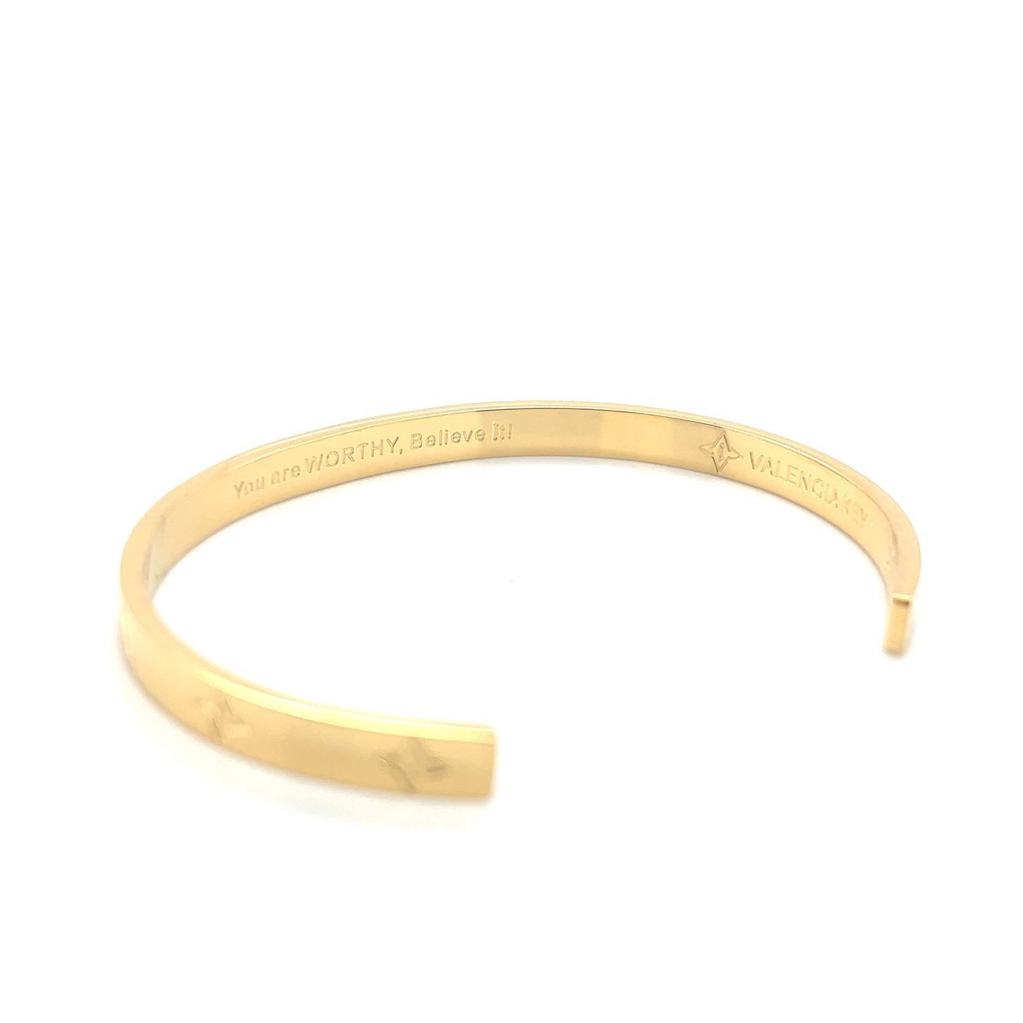 VALENCIA KEY WORTHY 18K Adjustable Gold Plated Bracelet