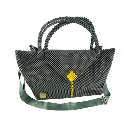 VALENCIA KEY AMBITION Large Structured Tote Sage