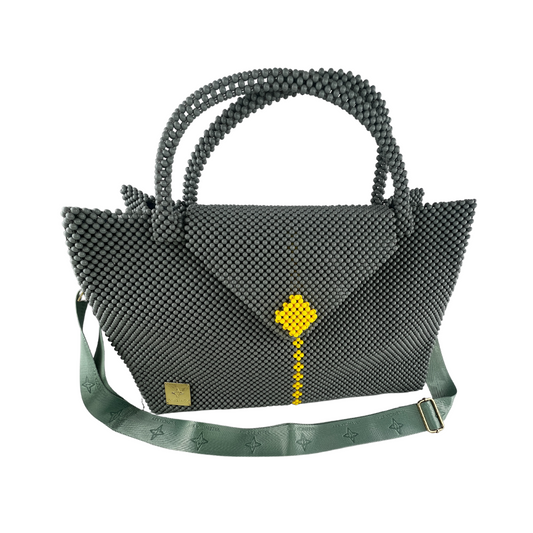 VALENCIA KEY AMBITION Large Structured Tote Sage