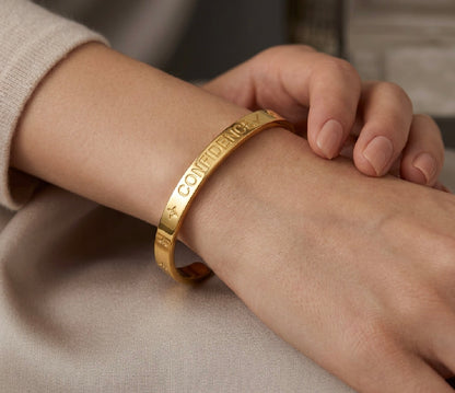 VALENCIA KEY  CONFIDENCE ✔️ stack cuff bracelet