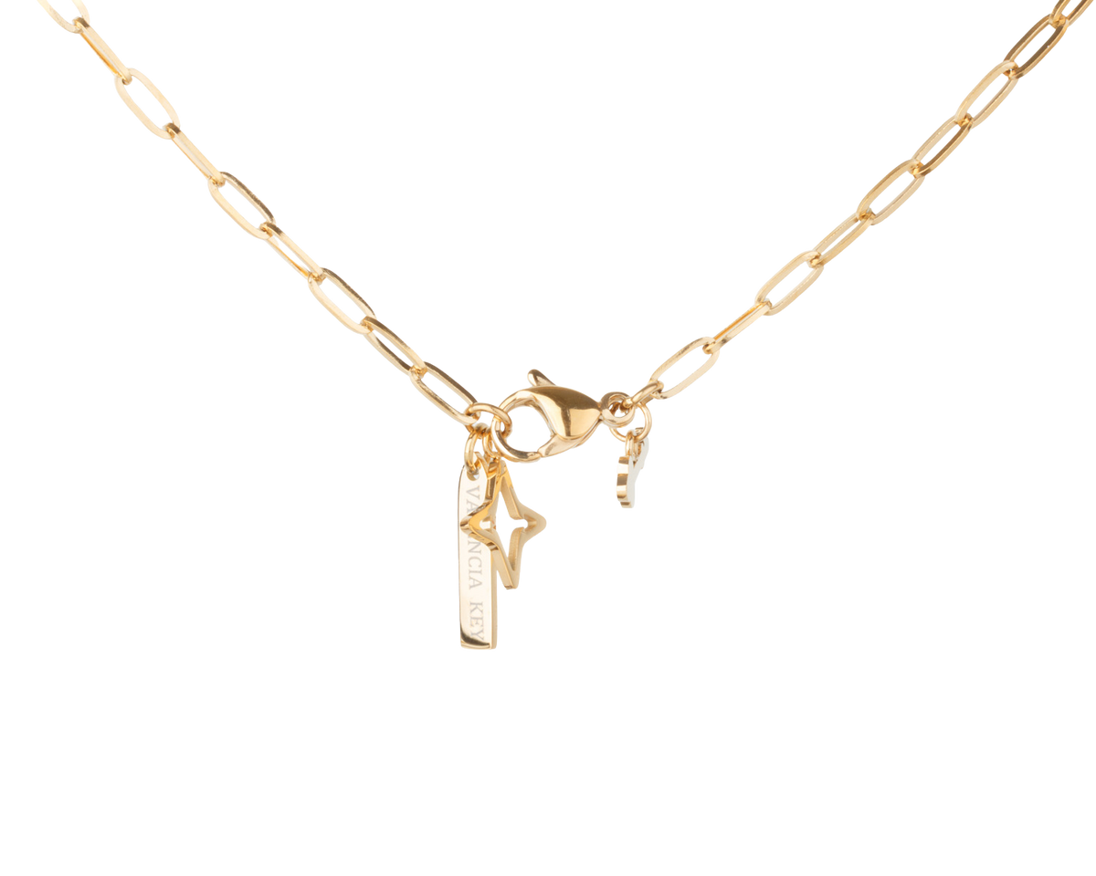VALENCIA KEY Choose JOY Reversible UNSTOPPABLE necklace