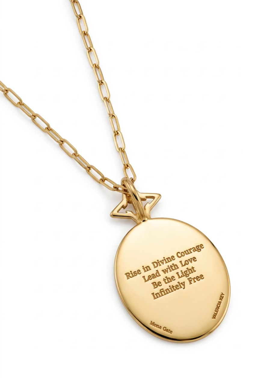 VALENCIA KEY Be the Light necklace