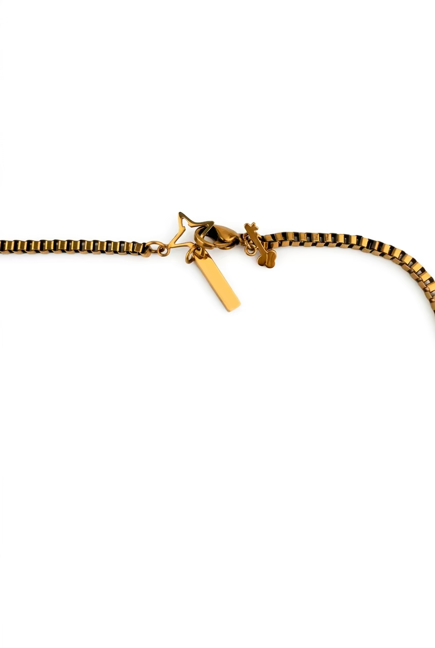 VALENCIA KEY box chain necklace