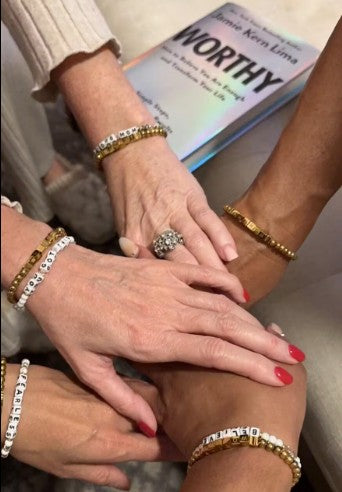 WORTHY 18K Gold Plated Metal Beaded Bracelet
