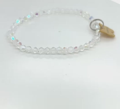 CLARITY & WORTHY Crystal Acrylic Beaded Bracelet
