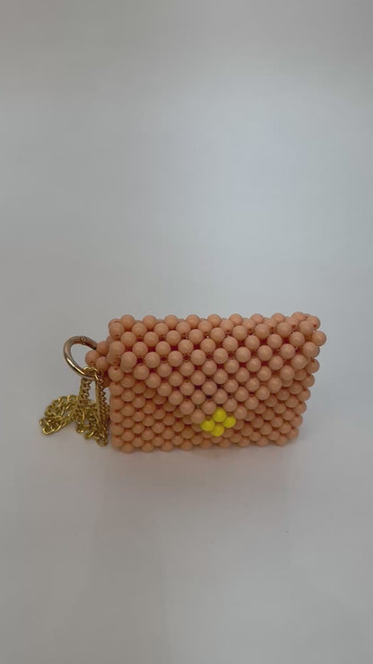 VALENCIA KEY hand-beaded credit card wallet