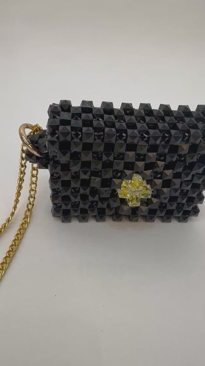 VALENCIA KEY hand-beaded credit card wallet
