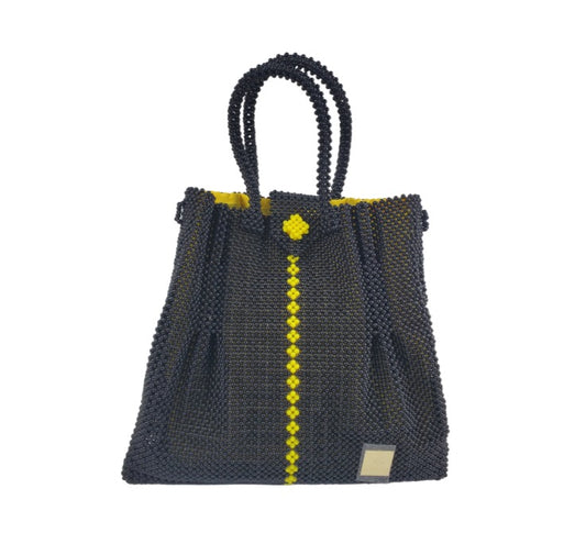 VALENCIA KEY MOXIE Beaded Large Tote - Black Star