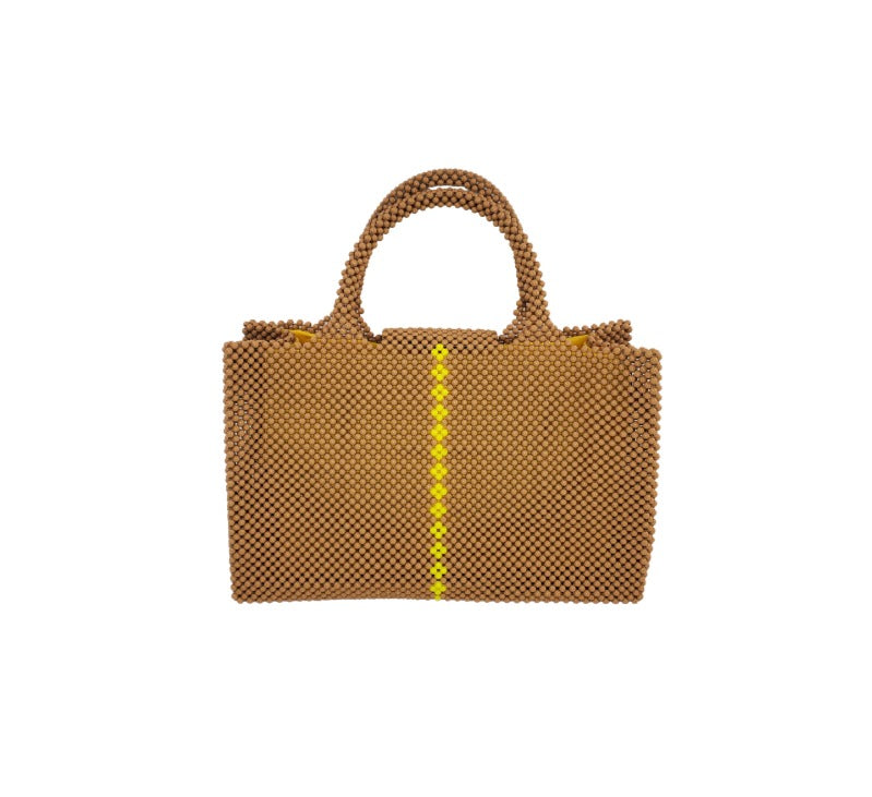 AMBITION Medium Structured Tote - Tiger's Eye