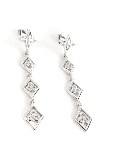 Divine Right Earrings Silver Tone
