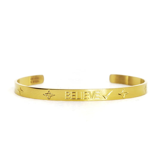 VALENCIA KEY Believe ✔️   Bracelet Gold Tone