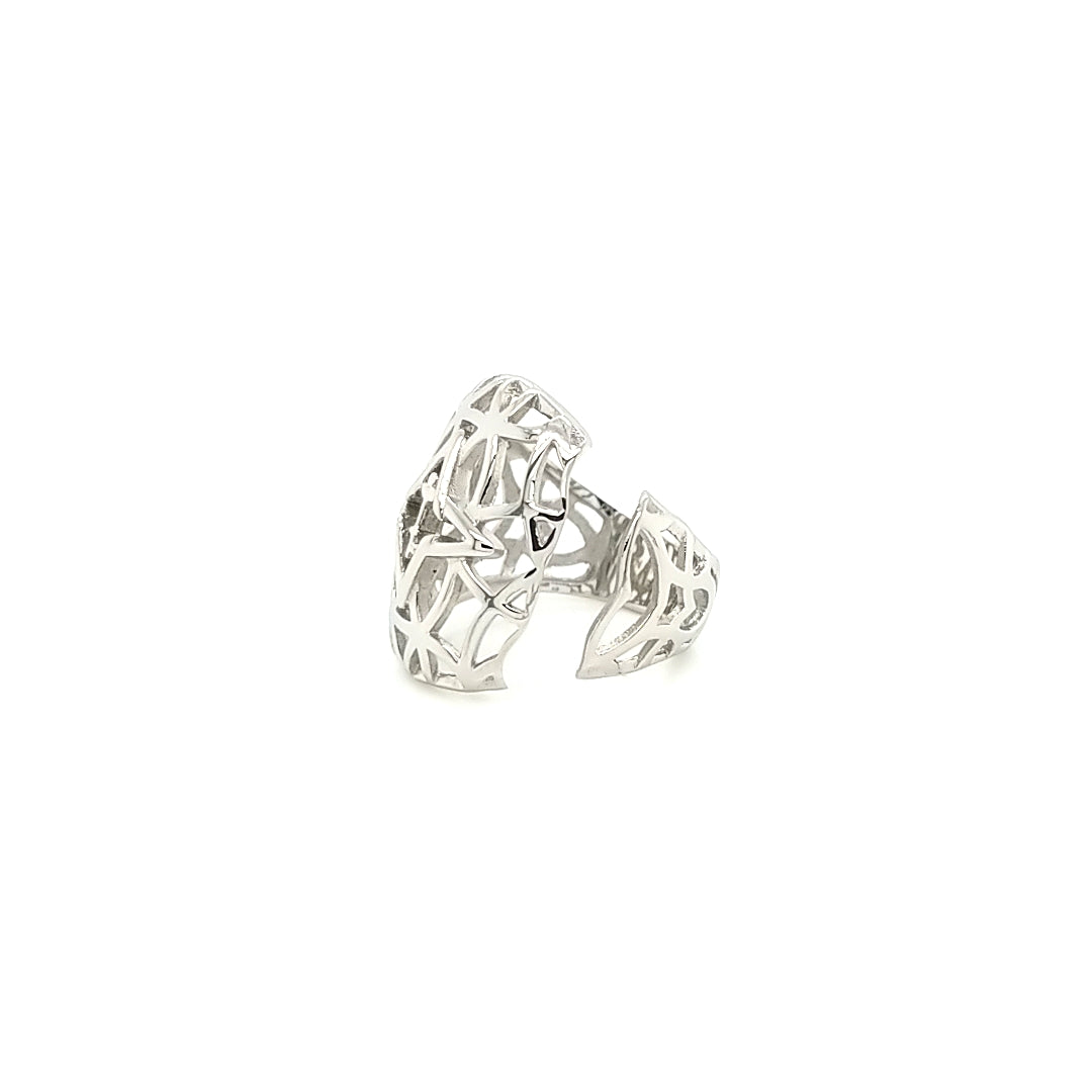 Rooted Ring Silver Tone