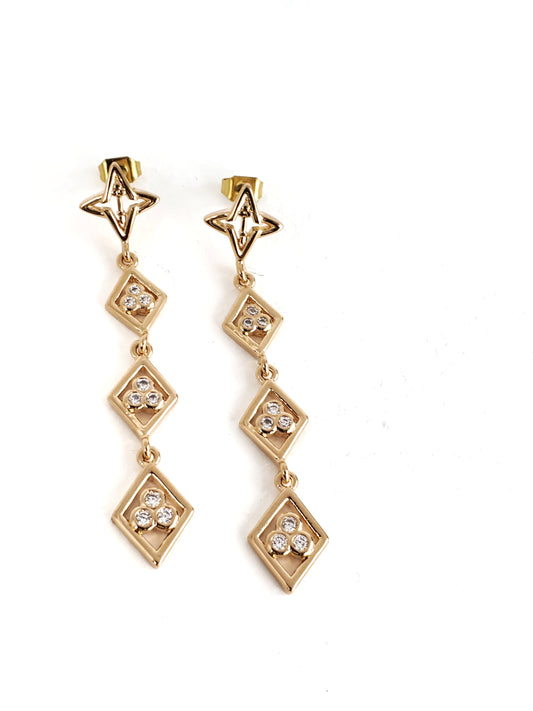 Divine Right 18K Gold Plated Earrings
