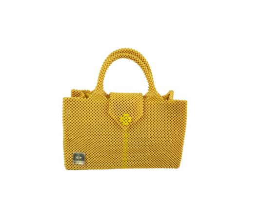 AMBITION Medium Structured Tote - Shea Yellow